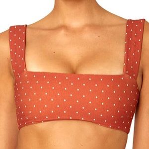 weworewhat polka dot bandeau top